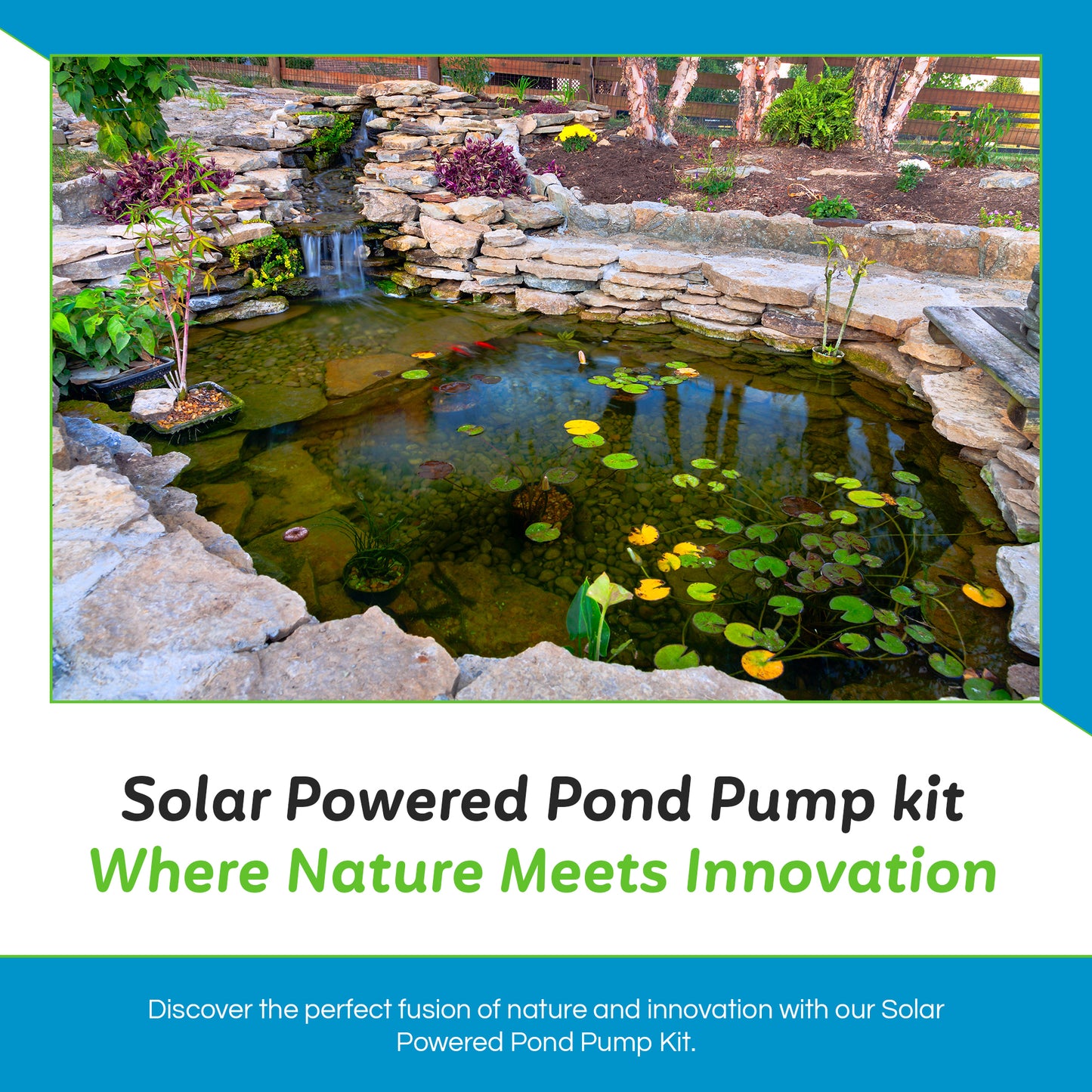 MNP SP25 25W Solar Powered Pond Pump Max 698 GPH