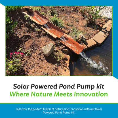 MNP SP50 50W Solar Powered Waterfall Complete Pond Pump Max 898 GPH