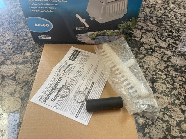 PONDMASTER AP60 Pond and Aquarium Air Pump Open Box as new
