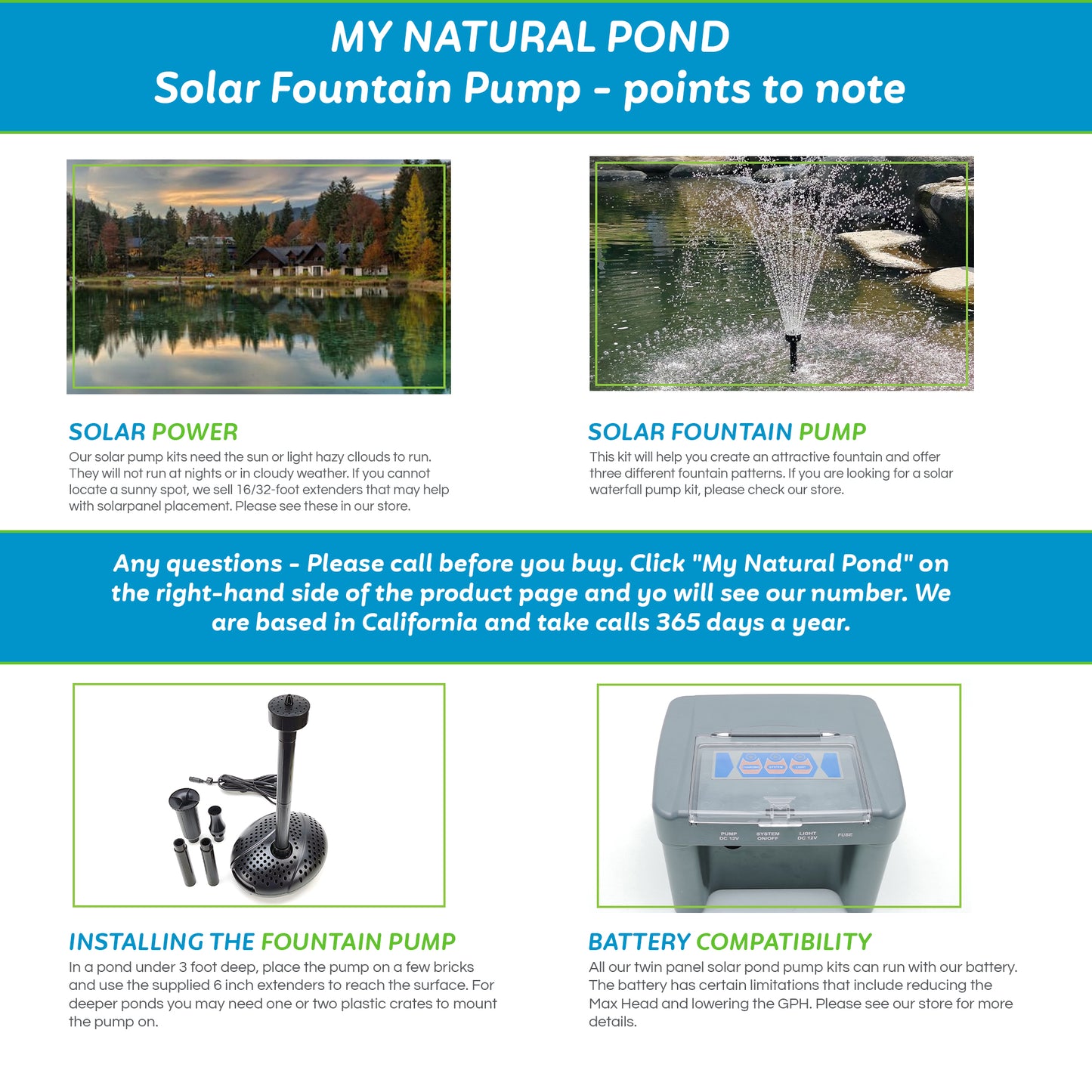 MNP SF100 100W 1,268 GPH Powerful Solar Pond Fountain Kit
