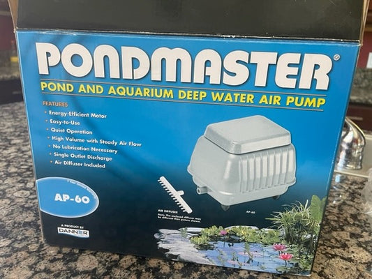 PONDMASTER AP60 Pond and Aquarium Air Pump Open Box as new