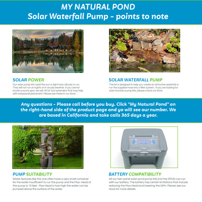 MNP  SP100 100W Powerful Solar Pond Pump Kit 1,268 GPH