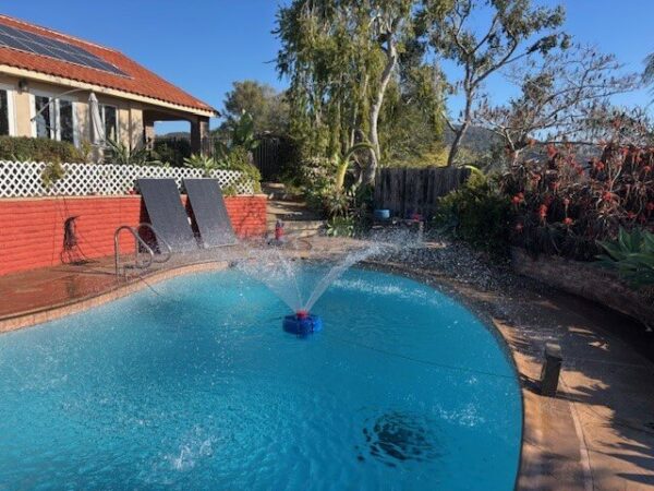 Floating solar lake aerator system